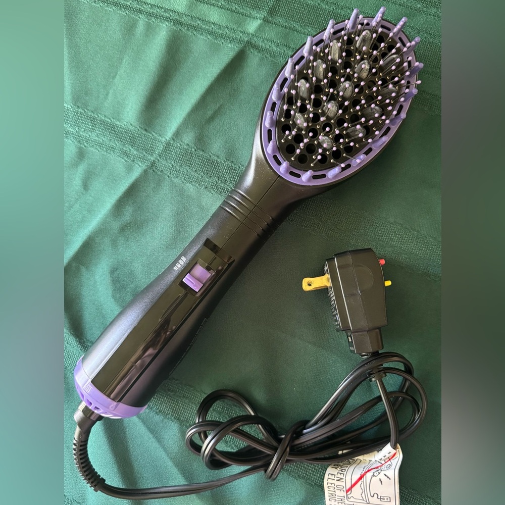 Purple and Black Hair Styling Brush